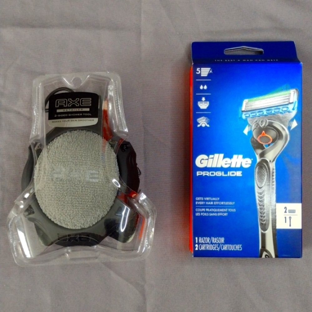 Men's Axe Detailer & Gillette ProGlide Razor Grooming Bundle